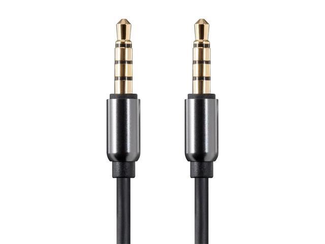 Monoprice Onyx Series Auxiliary 3.5mm TRRS Audio & Microphone Cable, 3ft