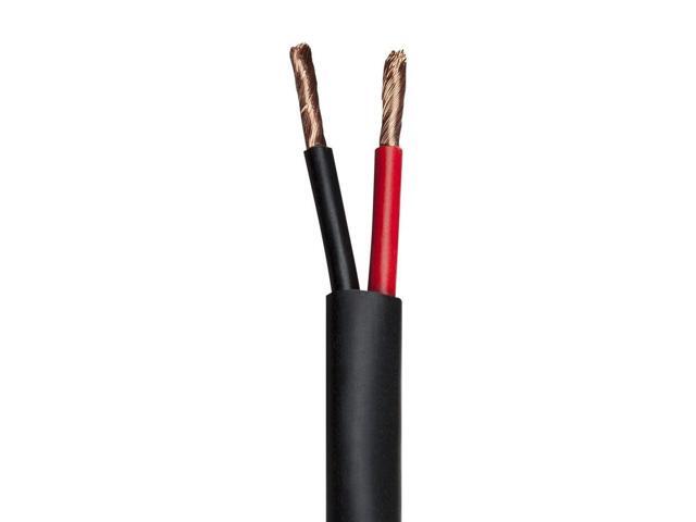Monoprice Speaker Wire, CMP Rated, 2-Conductor, 12AWG, 500ft, Black