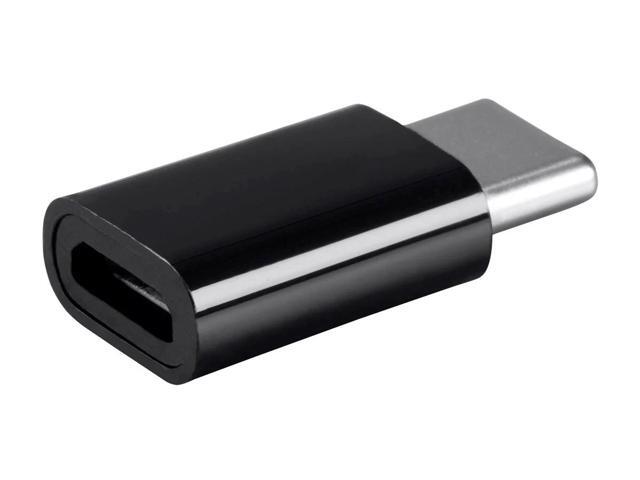 Monoprice USB-C to Micro B Adapter - Black, Male to Female With Gold Plated Contacts