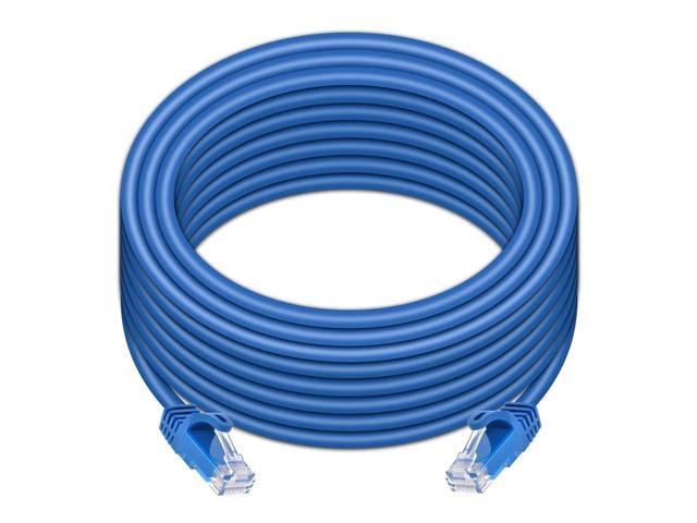 Monoprice Cat6 Ethernet Patch Cable - 35 feet - Blue Snagless, RJ45, 550Mhz, UTP, CMP, Plenum, Pure Bare Copper Wire, 23AWG - Entegrade Series