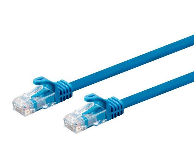 Monoprice Cat6 Ethernet Patch Cable - 30 feet - Blue Snagless, RJ45, 550Mhz, UTP, CMP, Plenum, Pure Bare Copper Wire, 23AWG - Entegrade Series