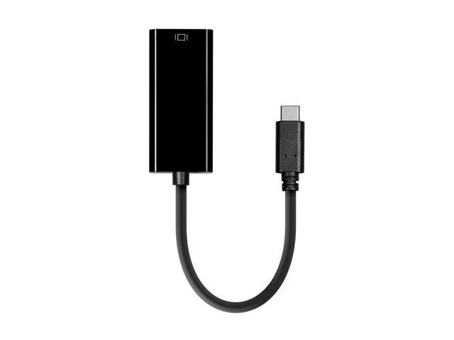 Monoprice USB-C to Mini DisplayPort Adapter - Black Network Adapter, RJ45 - Select Series