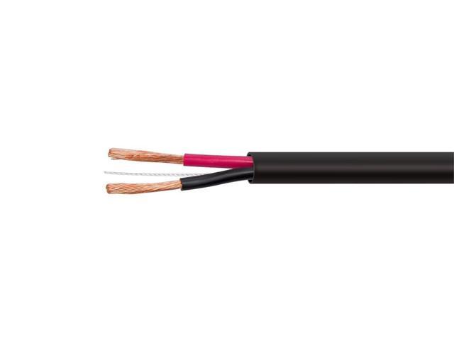 Monoprice Speaker Wire, CMP Rated, 2-Conductor, 18AWG, 250ft, Black