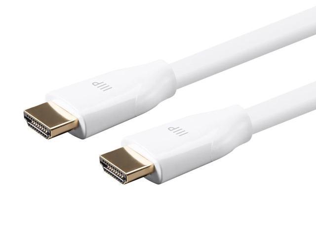 Monoprice HDMI Cable - 3 Feet - White Certified Premium, High Speed, 4k@60Hz, HDR, 18Gbps, 28AWG, YUV 4:4:4, Compatible with UHD TV and More