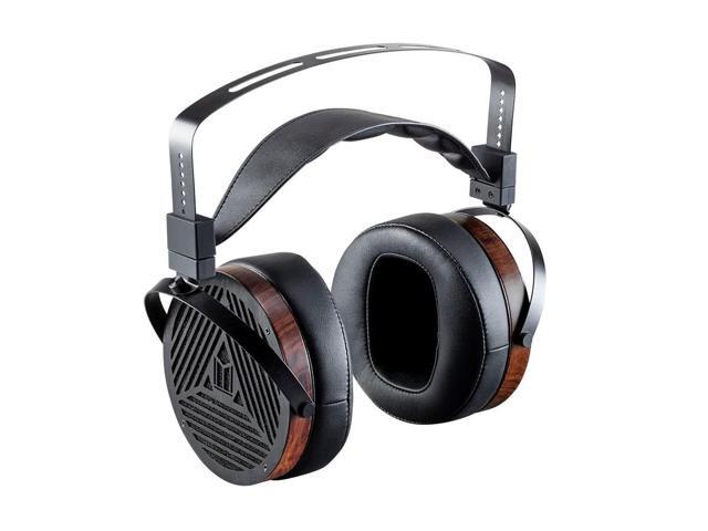 Monoprice Monolith M1060 Over Ear Planar Magnetic Headphones - Black/Wood With 106mm Driver, Open Back Design, Comfort Ear Pads For...