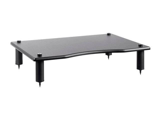 Monolith Amplifier/Component Stand - Black (23.8 x 16.7 x 4.7 Inches) Compatible With Bose, Polk, Sony, Yamaha, Pioneer and others