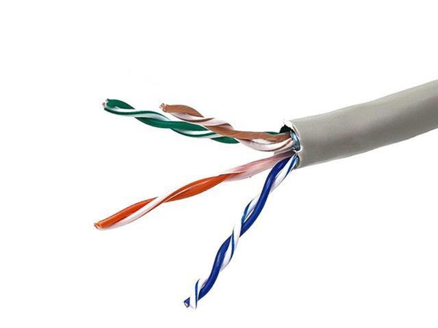 Monoprice Cat5e Ethernet Bulk Cable - 1000 Feet - Gray Network Internet Cord - Stranded, 350Mhz, STP, CM, Pure Bare Copper Wire, 24AWG