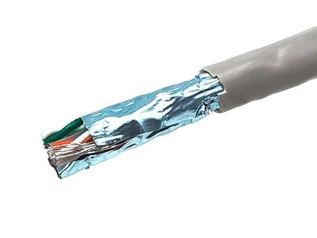 Monoprice Cat5e Ethernet Bulk Cable - Network Internet Cord - Solid, 350Mhz, STP, CM, Pure Bare Copper Wire, 24AWG, 1000ft, Gray