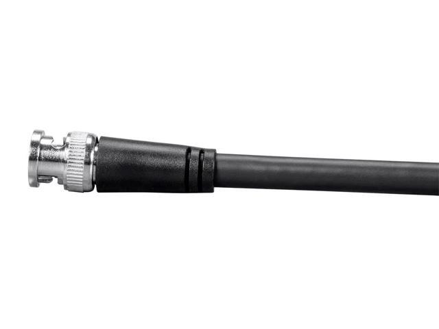 Monoprice HD-SDI RG6 BNC Cable - 25 Feet - Black For Use In HD-Serial Digital Video Transfer, Mobile Apps, HDTV Upgrades, Broadband Facilities -...