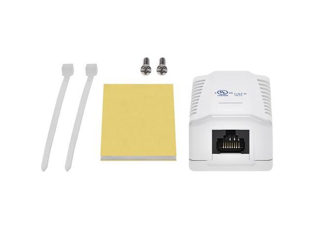 Monoprice 1-port Cat6 Surface Mount Box - White