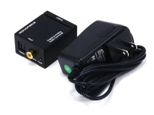 Monoprice Digital Coax & Optical Toslink to R/L Stereo Audio Converter