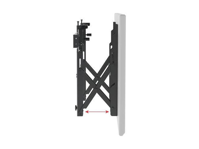 Monoprice TV Wall Mount Bracket - Specialty Menu Board, with Push-to-Pop-Out, Max Weight 99lbs, Extension Range 2.4in-8in,VESA Patterns Up to 600x400