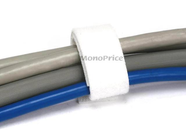 Monoprice 3-Pack Hook & Loop Fastening Tape 5 yard/roll, 0.75-inch - White