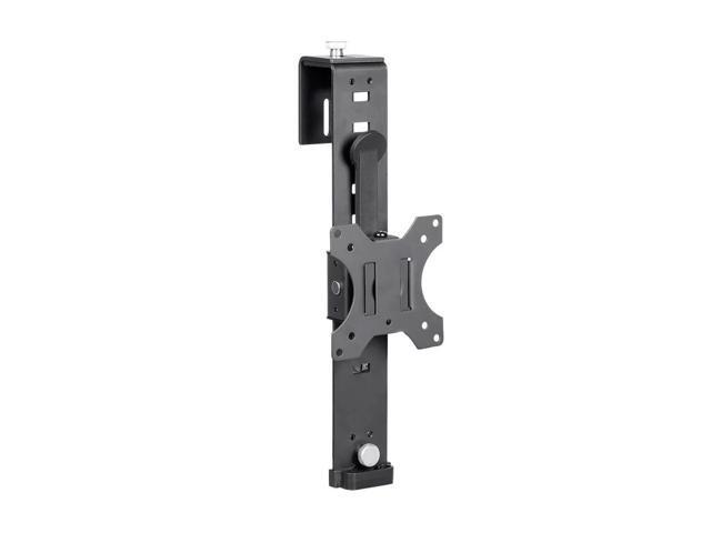Monoprice Cubicle Flat Panel Monitor Mount - Black Ultra-Thin, Adjustable Height, Durable - Workstream Collection