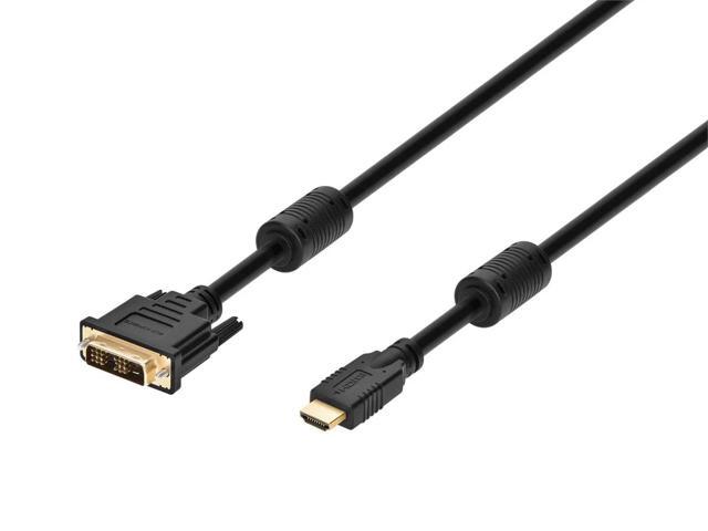 Monoprice 25ft 26AWG CL2 Standard HDMI to DVI Adapter Cable, Black