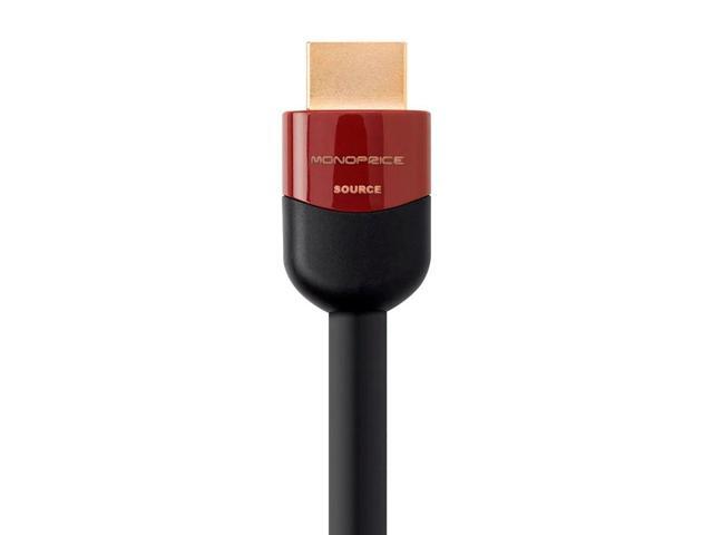 Monoprice HDMI Cable - 30 Feet - Black High Speed, Active Chipset, 4K@60Hz, HDR, 18Gbps, 24AWG, YUV, 4:4:4, CL2 - Cabernet Ultra Series