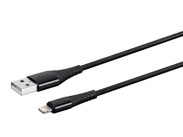 Monoprice AtlasFlex Series Durable MFi Certified Lightning to USB Type-A Charge & Sync Nylon-Braid