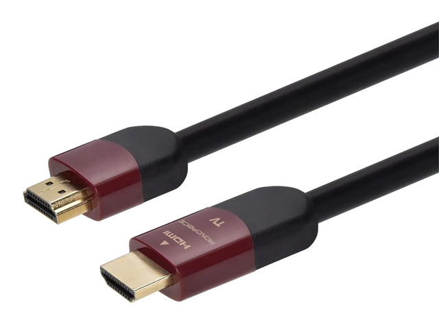Monoprice HDMI Cable - 40 Feet - Black High Speed, Active Chipset, 4k@60Hz, HDR, 18Gbps, 26AWG, YUV 4:2:0, CL2 - Cabernet Ultra Series