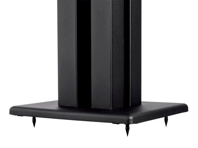 Monoprice Monolith 32 Inch Speaker Stand (Each) - Black Supports 100 lbs, Adjustable Spikes, Compatible With Bose, Polk, Sony, Yamaha, Pioneer...