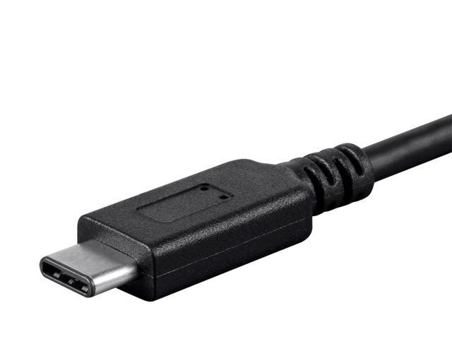 Monoprice 2.0 USB-C to USB B Printer Cable 480 Mbps 6.6ft black
