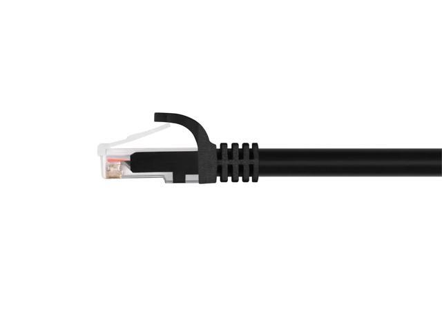 Monoprice Cat6 Ethernet Patch Cable - 5 Feet - Black Network Internet Cord - RJ45, Stranded, 550Mhz, UTP, Pure Bare Copper Wire, 24AWG - Flexboot...