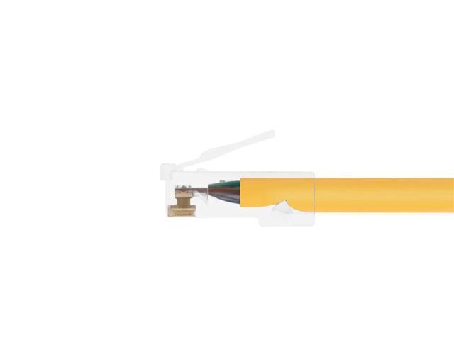 Monoprice Cat6 Ethernet Patch Cable - 7 Feet - Yellow Network Internet Cord - RJ45, Stranded, 550Mhz, UTP, Pure Bare Copper Wire, 24AWG -...