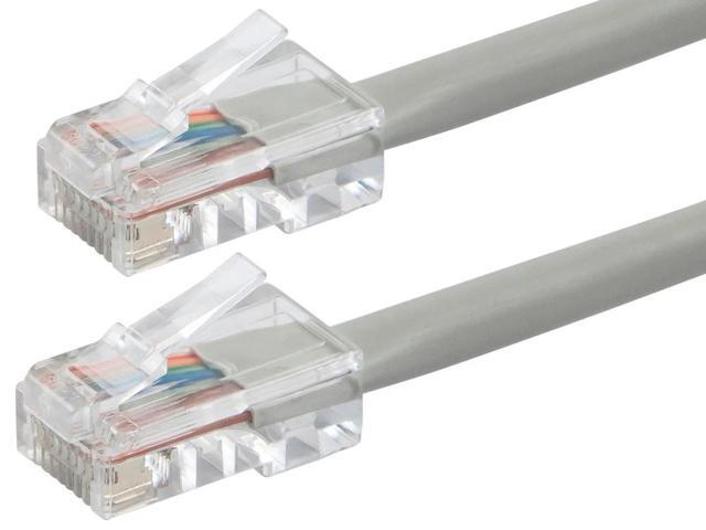 Monoprice Cat6 Ethernet Patch Cable - 15 Feet - Gray Network Internet Cord - RJ45, Stranded, 550Mhz, UTP, Pure Bare Copper Wire, 24AWG - Zeroboot...