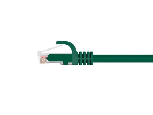 Monoprice Cat6 Ethernet Patch Cable - 10 Feet - Green Network Internet Cord - RJ45, Stranded, 550Mhz, UTP, Pure Bare Copper Wire, 24AWG -...