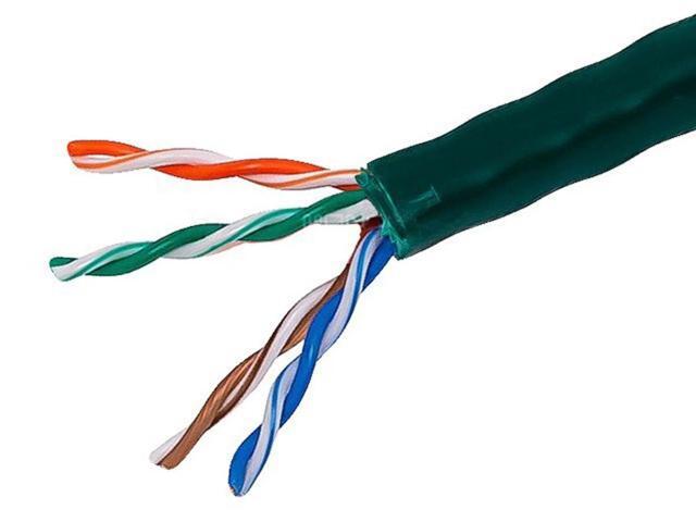 Monoprice Cat5e Ethernet Bulk Cable - 1000 Feet - Green Network Internet Cord - Solid, 350Mhz, CMR, Riser Rated, Pure Bare Copper Wire, 24AWG, No...