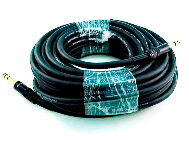 Monoprice 50ft Premier Series 1/4in TRS Male to Male Cable, 16AWG (Gold Plated)