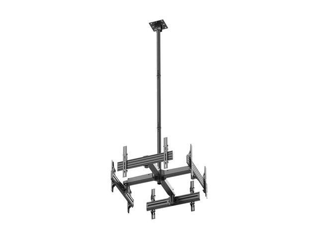 Monoprice Quad Sided Ceiling TV Mount Bracket, For TVs 32 to 65 Inches, Max Weight 66lbs per Screen