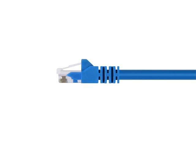 Monoprice Cat5e Ethernet Patch Cable - 10 Feet - Blue Network Internet Cord - RJ45, Stranded, 350Mhz, UTP, Pure Bare Copper Wire, 24AWG