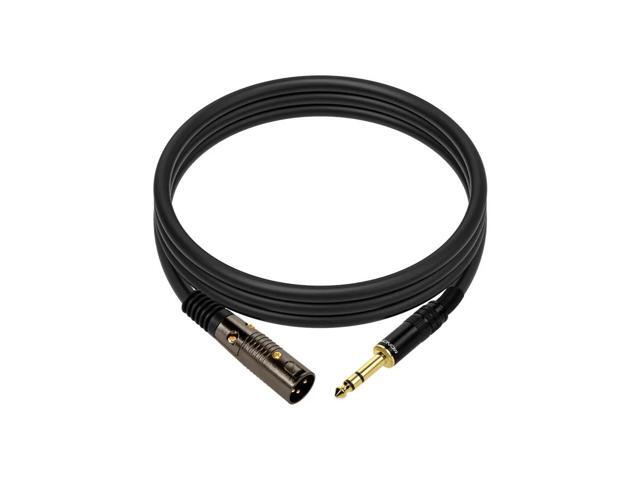 Monoprice 6ft Premier Series XLR Male to 1/4in TRS Male Cable, 16AWG (Gold Plated)