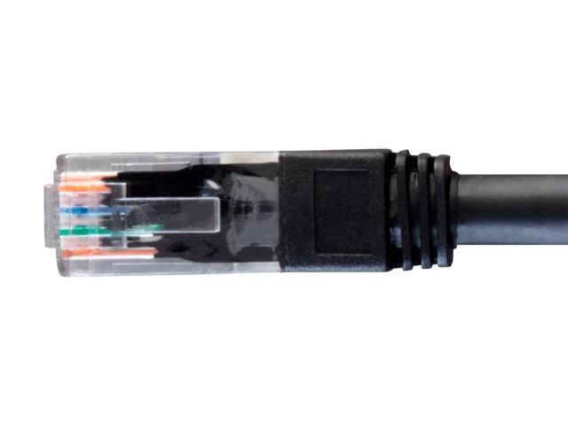 Monoprice Cat6 Ethernet Patch Cable - 3 Feet - Black Snagless RJ45, Stranded, 550MHz, UTP, Pure Bare Copper Wire, 24AWG, Outdoor Rated