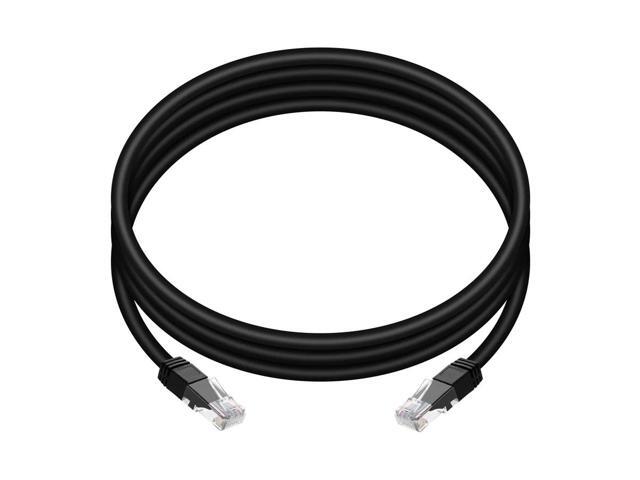 Monoprice Cat6 Ethernet Patch Cable - 7 Feet - Black Snagless RJ45, Stranded, 550MHz, UTP, Pure Bare Copper Wire, 24AWG, Outdoor Rated
