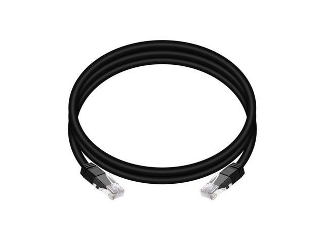 Monoprice Cat6 Ethernet Patch Cable - 5 Feet - Black Snagless RJ45, Stranded, 550MHz, UTP, Pure Bare Copper Wire, 24AWG, Outdoor Rated