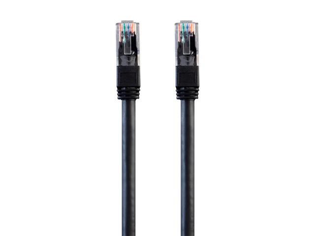 Monoprice Cat6 Ethernet Patch Cable - 3 Feet - Black Snagless RJ45, Stranded, 550MHz, UTP, Pure Bare Copper Wire, 24AWG, Outdoor Rated