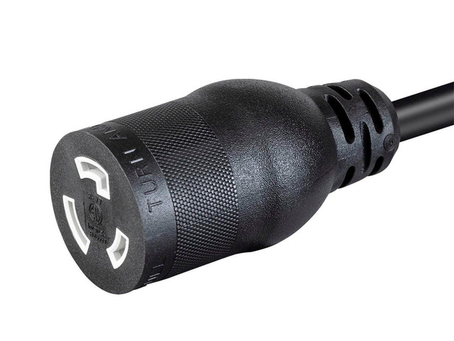 Monoprice Heavy Duty Extension Cord - 10 Feet - Black Locking Connectors - NEMA L5-20P to NEMA L5-20R, 12AWG, 20A, SJT, 125V