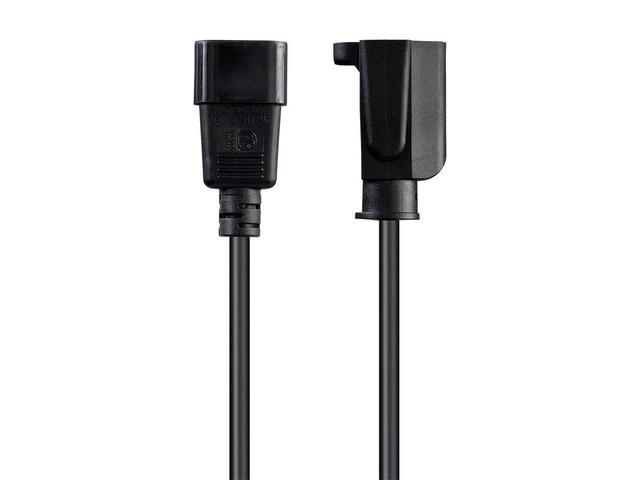 Monoprice Desktop Computer Power Cord - 2 Feet - Black IEC 60320 C14 to NEMA 5-15R, 18AWG, 10A, SVT, 125V