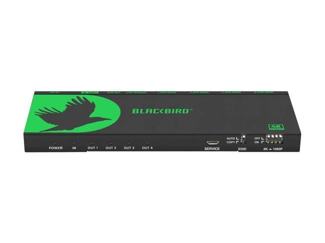 Monoprice Blackbird 4K 1x4 HDMI Splitter Supports HDMI 2.0 HDCP 2.2 4K@60Hz YCbCr 4:4:4 Featuring 4K to 1080p Downscaling - image 3