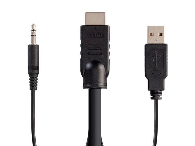 Monoprice HDMI USB 3.5mm Audio Combo Cable - 10 Feet 4K@60Hz HDR for KVM Switches - Switch Series - image 5