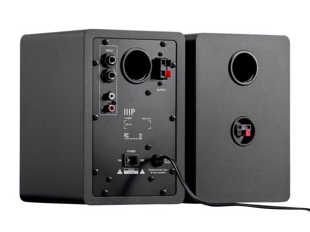 Monoprice DT-3 50-Watt Multimedia Desktop Powered Speakers, 40 Watts RMS, Near Field Frequency Response, For Mobile, Computer, and Audio Equipment