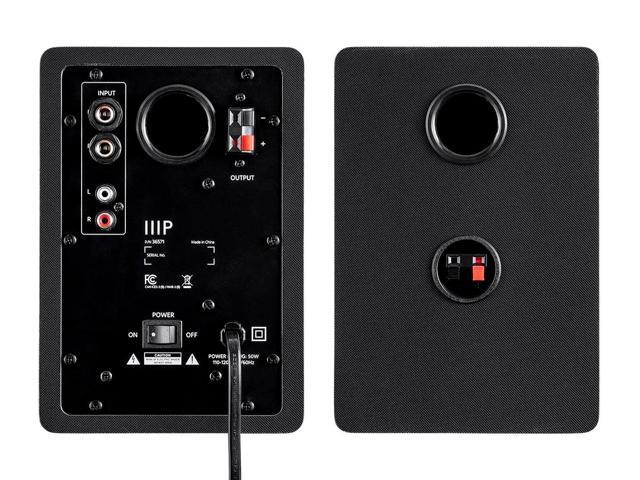 Monoprice DT-3 50-Watt Multimedia Desktop Powered Speakers, 40 Watts RMS, Near Field Frequency Response, For Mobile, Computer, and Audio Equipment