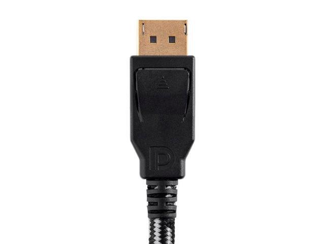 Monoprice Braided DisplayPort 1.4 Cable - 1.5 Feet - Gray 32.4Gbps, HBR3, HDR, DSC, 8K@60Hz UHD, Compatible for Gaming Monitor, TV, PC, Laptop...