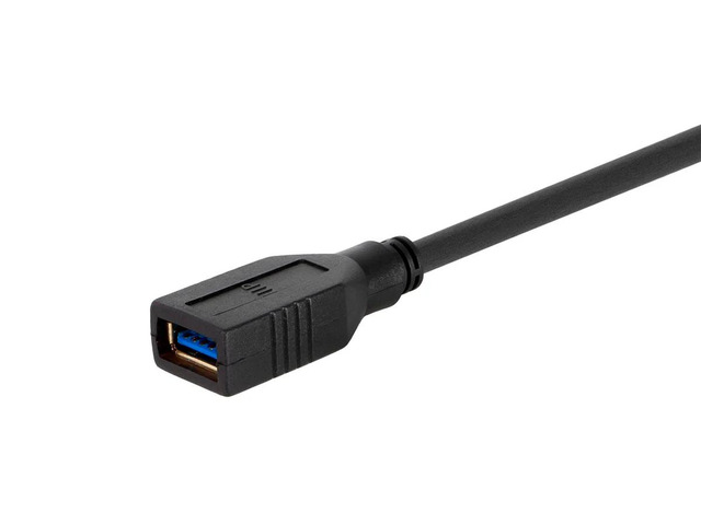 Monoprice USB 3.0 Type-A to Type-A Female Extension Cable - 6ft, Black, 32AWG, TPE Jacket, Compatible with Mouse, Printer, USB Keyboard, Flash Drive