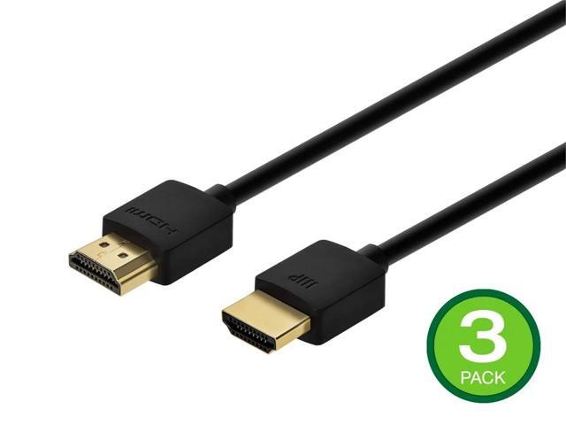 Monoprice 8K HDMI Cable - 3 Feet - Black (3 Pack) Ultra High Speed 8K@60Hz & 4k@120Hz Dynamic HDR 48Gbps eARC Compatible with PS 5 / PS 5 Digital Edition / Xbox Series X & S and More - Ultra Slim - image 3