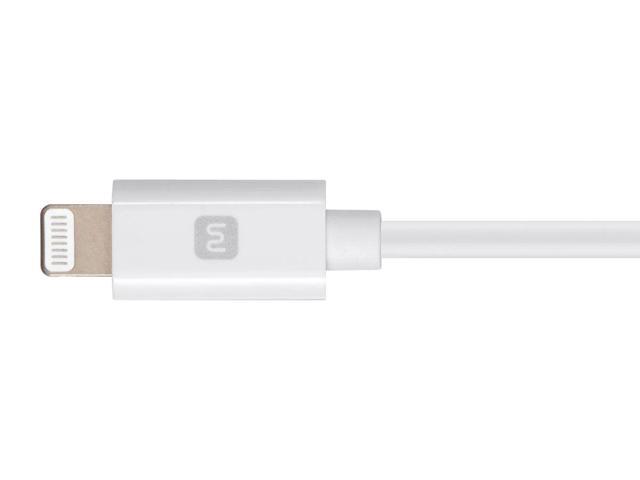 Monoprice Apple MFi Certified Lightning to USB Type-C and Sync Cable - 3 Feet - White, Compatible with iPod, iPhone, iPad with Lightning Connector