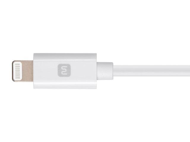 Monoprice Apple MFi Certified Lightning to USB Type-C and Sync Cable - 6 Feet - White Compatible with iPod, iPhone, iPad with Lightning Connector