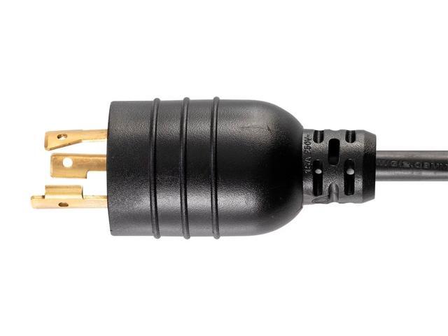 Monoprice Heavy Duty Extension Cord - 6 Feet - Black NEMA L6-20P to IEC 60320 C19, For Computers, Servers, Monitors to a PDU or UPS in Data Center