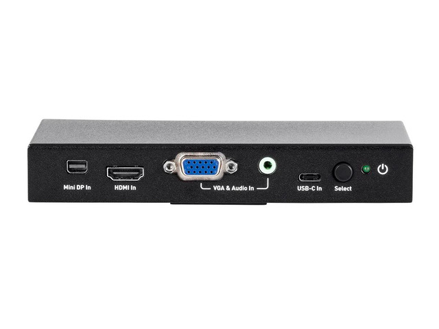 Monoprice Blackbird 4K@60Hz Multi Video Input HDMI Converter, Mini DisplayPort, HDMI, VGA With 3.5mm Analog Audio, and USB Type-C Audio/Video Inputs